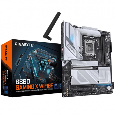 Scheda Madre Gigabyte B860 Gaming X WiFi6E LGA 1851 ATX DDR5 Nero