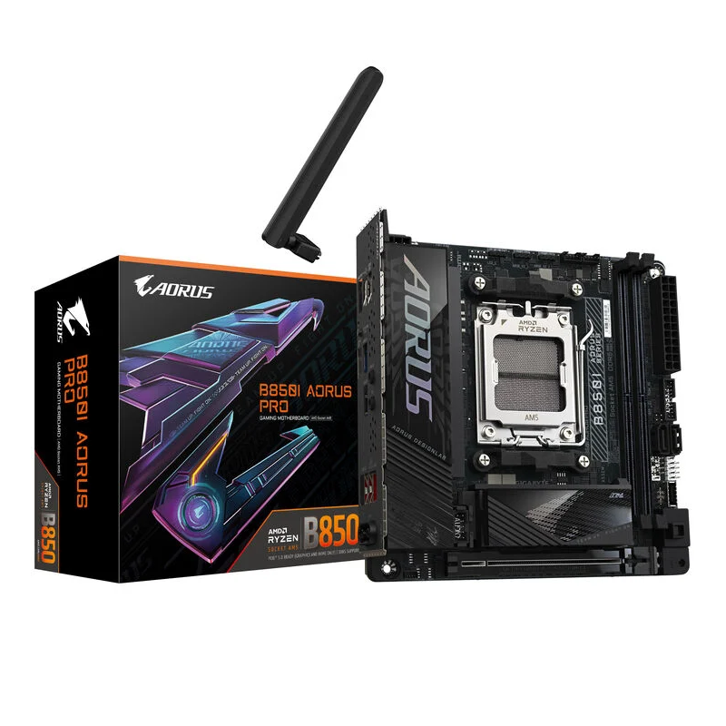 Scheda Madre GIGABYTE B850I Aorus Pro AM5 Mini-ITX DDR5 Nero