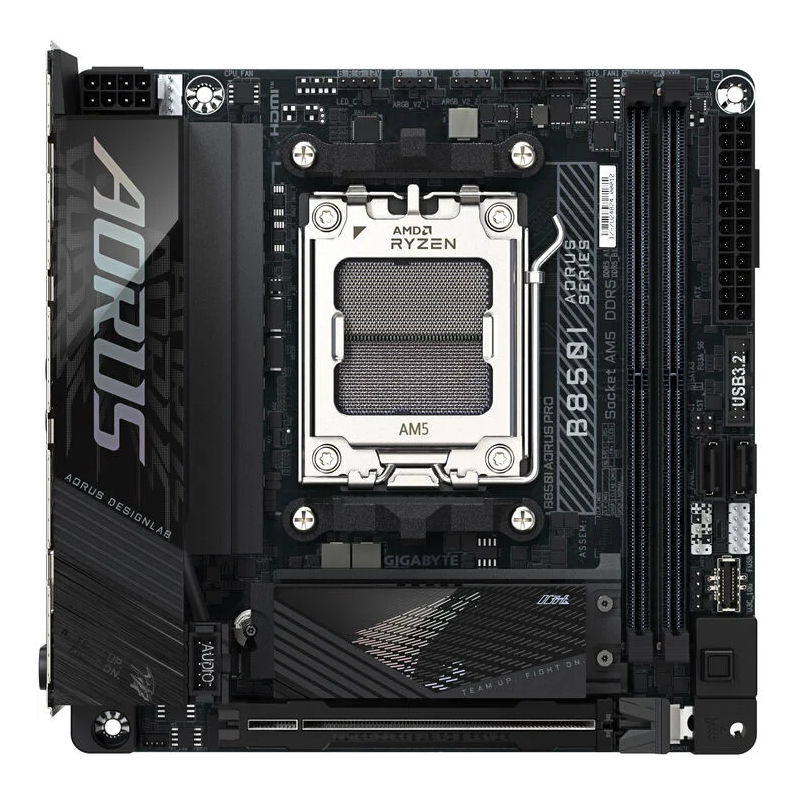 Scheda Madre GIGABYTE B850I Aorus Pro AM5 Mini-ITX DDR5 Nero