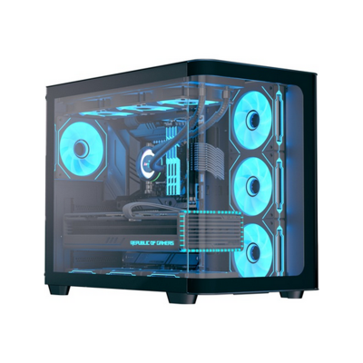 Case Aerocool P500C-G-BK-v1 Midi Tower Vetro Temperato Nero