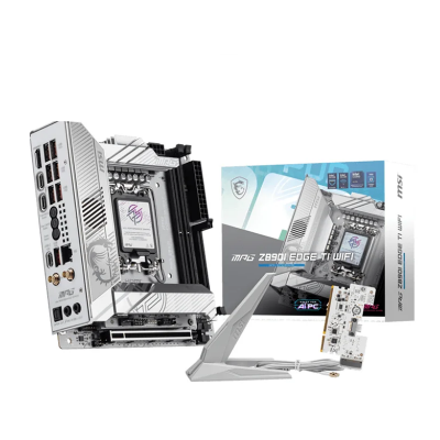 Scheda Madre MSI MPG Z890I Edge TI WIFI Mainboard LGA 1851 Mini-ITX DDR5 Bianco