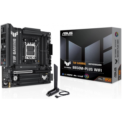 Scheda Madre Asus TUF Gaming B850-Plus WiFi AM5 DDR5 MicroATX Nero