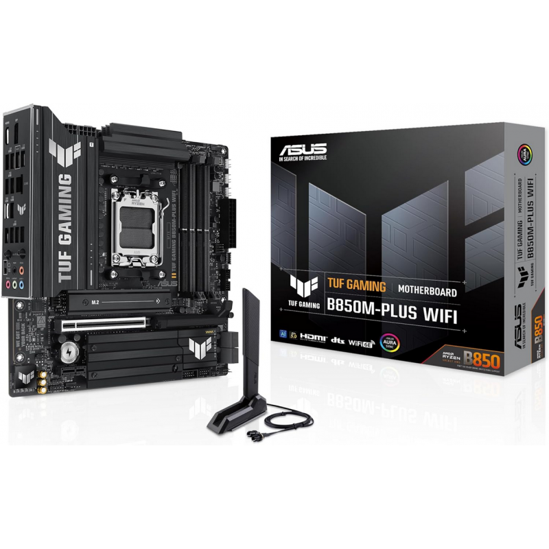 Scheda Madre Asus TUF Gaming B850-Plus WiFi AM5 DDR5 MicroATX Nero