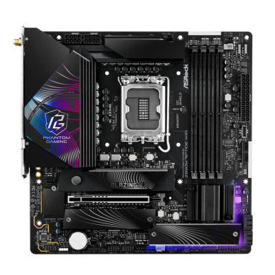 Scheda Madre ASRock Z890M RIPTIDE Phantom Gaming WiFi LGA1851 Micro-ATX DDR5 Nero