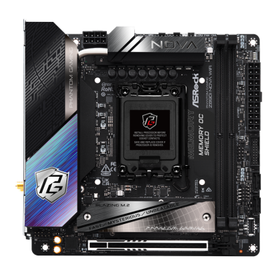 Scheda Madre ASRock Z890I NOVA Phantom Gaming WiFi LGA1851 Mini-ITX DDR5 Nero