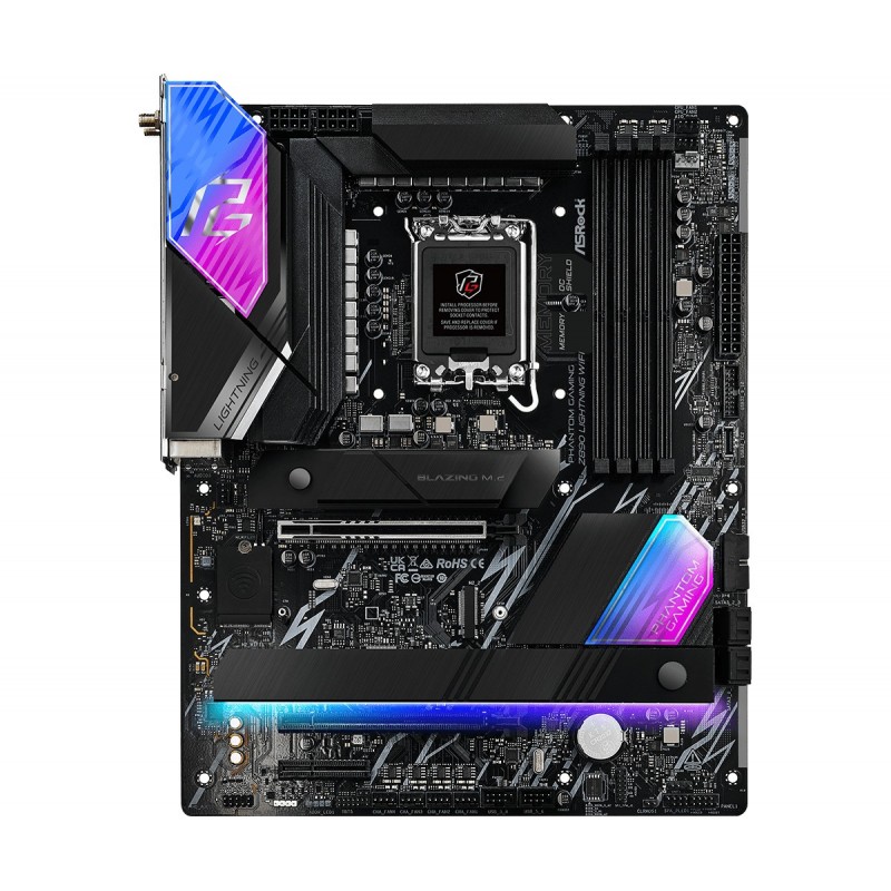 Scheda Madre ASRock Z890 Lightning Phantom Gaming WiFi LGA1851 ATX DDR5Nero