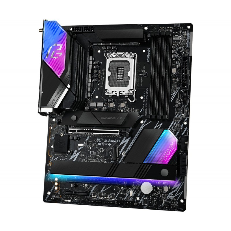 Scheda Madre ASRock Z890 Lightning Phantom Gaming WiFi LGA1851 ATX DDR5Nero