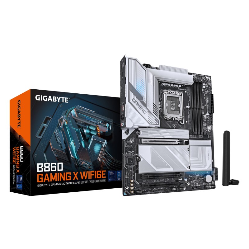 Scheda Madre Gigabyte B860 Gaming X WiFi6E LGA 1851 ATX DDR5 Nero