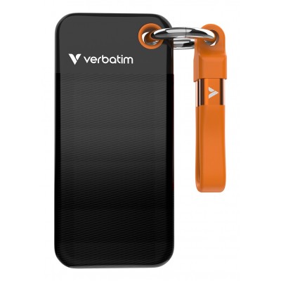 SSD Esterno Verbatim Pocket 1 TB USB tipo-C 3.2 Gen 2 Nero Arancione