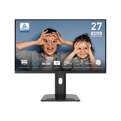 Monitor MSI PRO MP273QPDE E2 27'' WQHD IPS Adaptive-Sync Nero