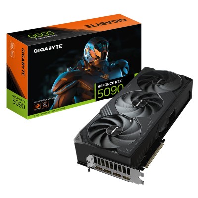 Scheda Grafica Gigabyte Nvidia GeForce RTX 5090 Windforce OC 32GB GDDR7 Nero