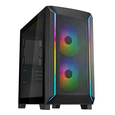 Case SilverStone FARA 312 Micro-ATX Vetro Temperato Nero