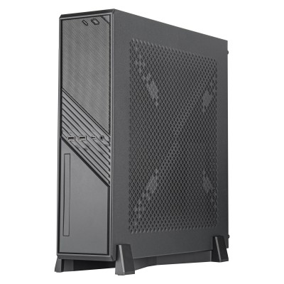 Case SilverStone SST-ML12B Milo Slim HTPC Midi-Tower nero