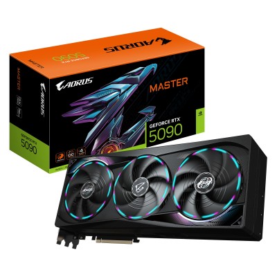 Scheda Video Gigabyte Aorus Nvidia GeForce RTX 5090 Master 32GB GDDR7 Nero
