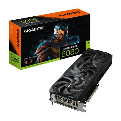 Scheda Video Gigabyte Nvidia GeForce RTX 5080 Windforce OC SFF 16GB GDDR7 Nero