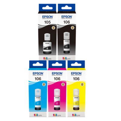 Epson Multipack nero / Nero (Foto) / ciano / magenta / giallo T00Q/R MCVP 105/106