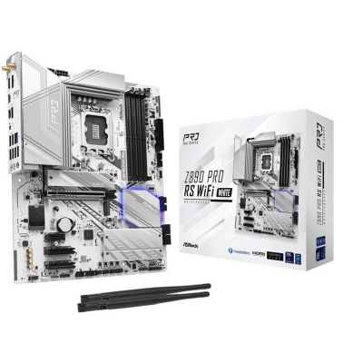 Scheda Madre ASRock Z890 Pro RS WiFi LGA1851 ATX  DDR5 Bianco