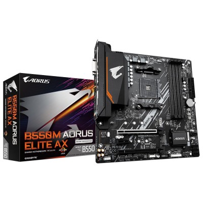 Scheda Madre Gigabyte GA-B550M AORUS ELITE AX AM4 (D)