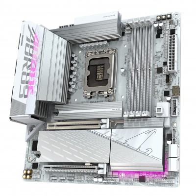 Scheda Madre GIGABYTE B860M Aorus Elite WiFi6E ICE LGA1851Micro-ATX DDR5 Bianco