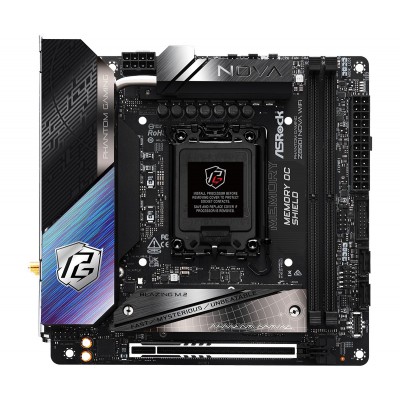 Scheda Madre ASRock Z890I NOVA Phantom Gaming WiFi LGA1851 Mini-ITX DDR5 Nero