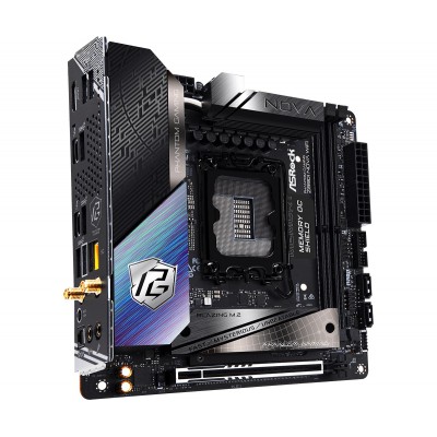 Scheda Madre ASRock Z890I NOVA Phantom Gaming WiFi LGA1851 Mini-ITX DDR5 Nero