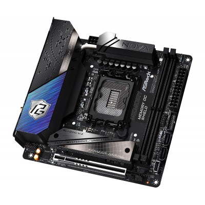 Scheda Madre ASRock Z890I NOVA Phantom Gaming WiFi LGA1851 Mini-ITX DDR5 Nero