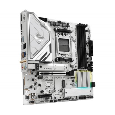 Scheda Madre ASROCK B850M Steel Legend WiFi Socket AM5 DDR5 Micro ATX Bianco