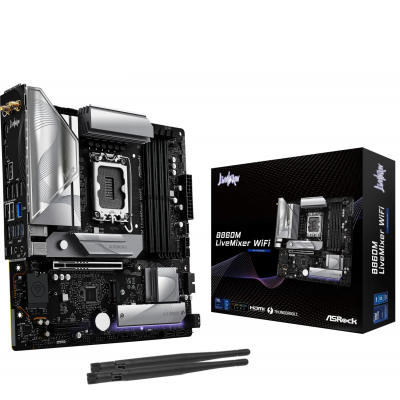 Scheda Madre ASROCK B860M LiveMixer WIFI LGA 1851 DDR5 Micro ATX