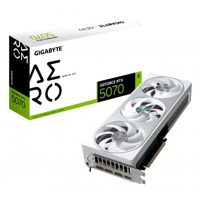 Scheda Video Gigabyte Nvdia GeForce RTX 5070 Aero OC 12G 12GB GDDR7 Bianco Scheda Video Gigabyte Nvdia GeForce RTX 5070 Aero OC 12G 12GB GDDR7 Bianco