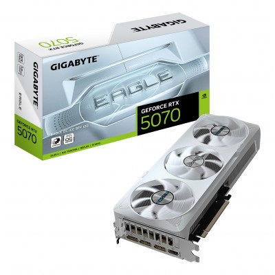 Scheda Video GIGABYTE Nvidia GeForce RTX 5070 Eagle OC Ice SFF 12G 12GB GDDR7 Bianco Scheda Video GIGABYTE Nvidia GeForce RTX 5070 Eagle OC Ice SFF 12G 12GB GDDR7 Bianco