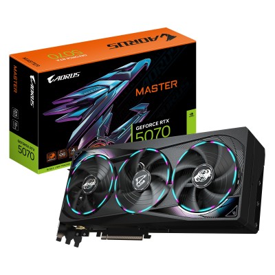 Scheda Video Gigabyte Aorus Nvidia GeForce RTX 5070 Master 12G 12GB GDDR7 Nero