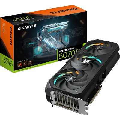 Scheda Video Gigabyte Nvidia GeForce RTX 5070 Ti Gaming OC 16G GDDR7 16GB Nero