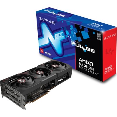 Scheda Video Sapphire PULSE Radeon RX 9070 XT AMD 16 GB GDDR6 Nero