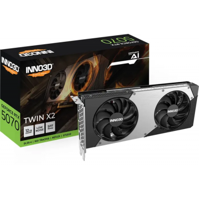 Scheda Video Inno3D Nvidia GeForce RTX 5070 Twin X2 12GB GDDR7 Nero