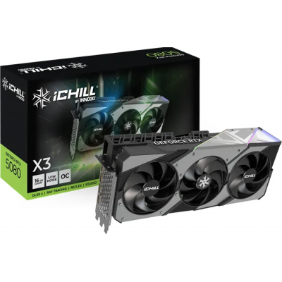 Scheda Video INNO3D Nvidia GeForce RTX 5080 iChill X3 16GB GDDR7 Nero Scheda Video INNO3D Nvidia GeForce RTX 5080 iChill X3 16GB GDDR7 Nero