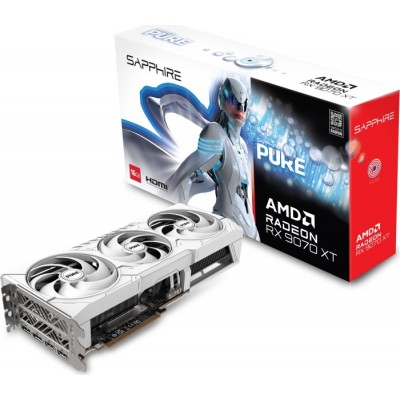 Scheda Video AMD Sapphire PURE Radeon RX 9070 XT 16GB GDDR6 Bianco Scheda Video AMD Sapphire PURE Radeon RX 9070 XT 16GB GDDR6 Bianco