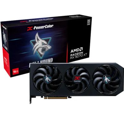 Scheda Video AMD PowerColor Radeon Hellhound RX 9070 XT 16GB GDDR6 Scheda Video AMD PowerColor Radeon Hellhound RX 9070 XT 16GB GDDR6