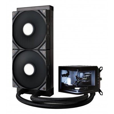 Dissipatore a Liquido TRYX PANORAMA 240mm LCD 3D Amoled Nero