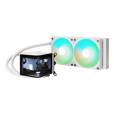 Dissipatore a Liquido TRYX PANORAMA 240mm LCD 3D Amoled RGB Bianco Dissipatore a Liquido TRYX PANORAMA 240mm LCD 3D Amoled RGB Bianco