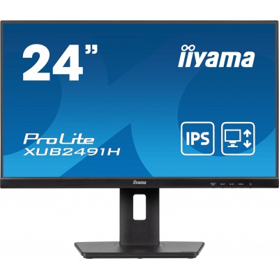 Monitor IIYAMA ProLite XUB2491H-B1 24" Nero Full HD IPS Adaptive Sync ergonomischer Standfuß 100Hz