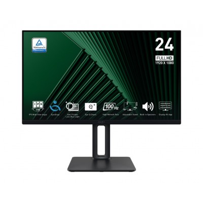 Monitor MSI PRO MP245PG 24" Nero Full HD IPS Adaptive-Sync 100Hz