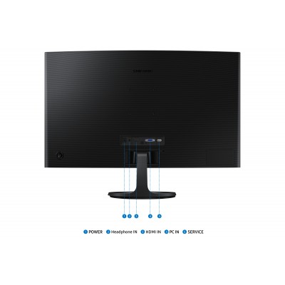 Monitor Samsung Essential S36GD S27D364GAU 27" Nero Full HD VA Curvo 100Hz