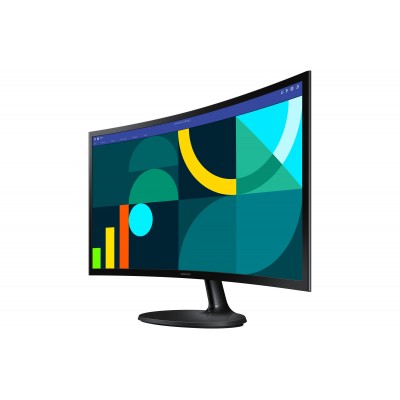 Monitor Samsung Essential S3 S24D364GAU 24" Nero Full HD VA Curvo 100Hz Monitor Samsung Essential S3 S24D364GAU 24" Nero Full HD VA Curvo 100Hz