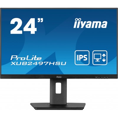Monitor IIYAMA ProLite XUB2497HSU-B2 24" Nero Full HD IPS USB-Hub 100Hz