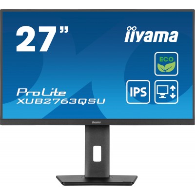 Monitor IIYAMA ProLite XUB2763QSU-B1 27" Nero QHD IPS Adaptive-Sync 100Hz