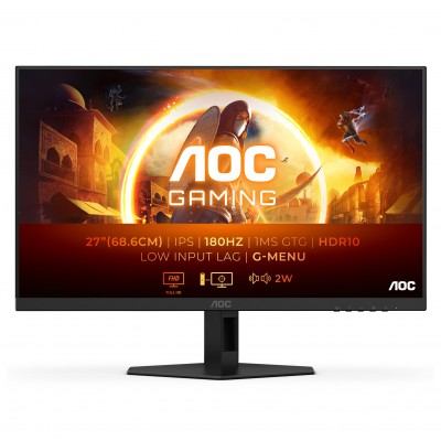 Monitor AOC 27G4XE 27" Nero Full HD IPS HDR Adaptive-Sync G-Sync 180Hz Monitor AOC 27G4XE 27" Nero Full HD IPS HDR Adaptive-Sync G-Sync 180Hz