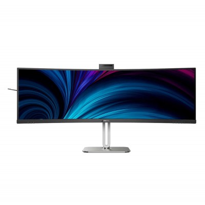 Monitor Philips 49B2U6903CH 49" dunkelGrigio Argento DQHD VA Thunderbolt 4 USB-C Pop-up-Webcam 120Hz Monitor Philips 49B2U6903CH 49" dunkelGrigio Argento DQHD VA Thunderbolt 4 USB-C Pop-up-Webcam 120Hz