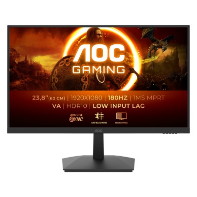 Monitor AOC 24G15N2 24" Nero Full HD VA HDR Adaptive-Sync 180Hz