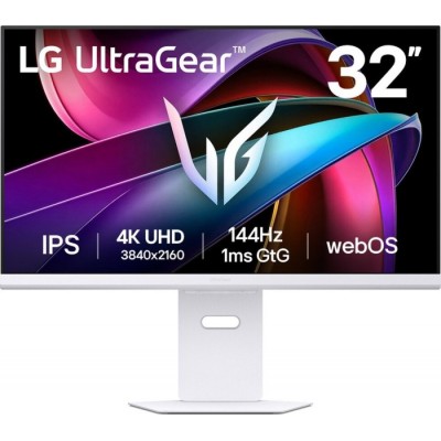 Monitor LG UltraGear 32G810SA-W 32" Bianco UltraHD 4K IPS Smart-Monitor FreeSync Premium G-Sync 144Hz Monitor LG UltraGear 32G810SA-W 32" Bianco UltraHD 4K IPS Smart-Monitor FreeSync Premium G-Sync 144Hz