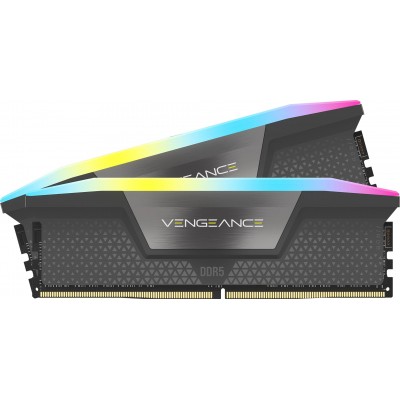 DIMM 32 GB DDR5-6000 (2x 16 GB) Dual-Kit (schwarz, CMH32GX5M2B6000Z28, Vengeance RGB, INTEL XMP, AMD EXPO)